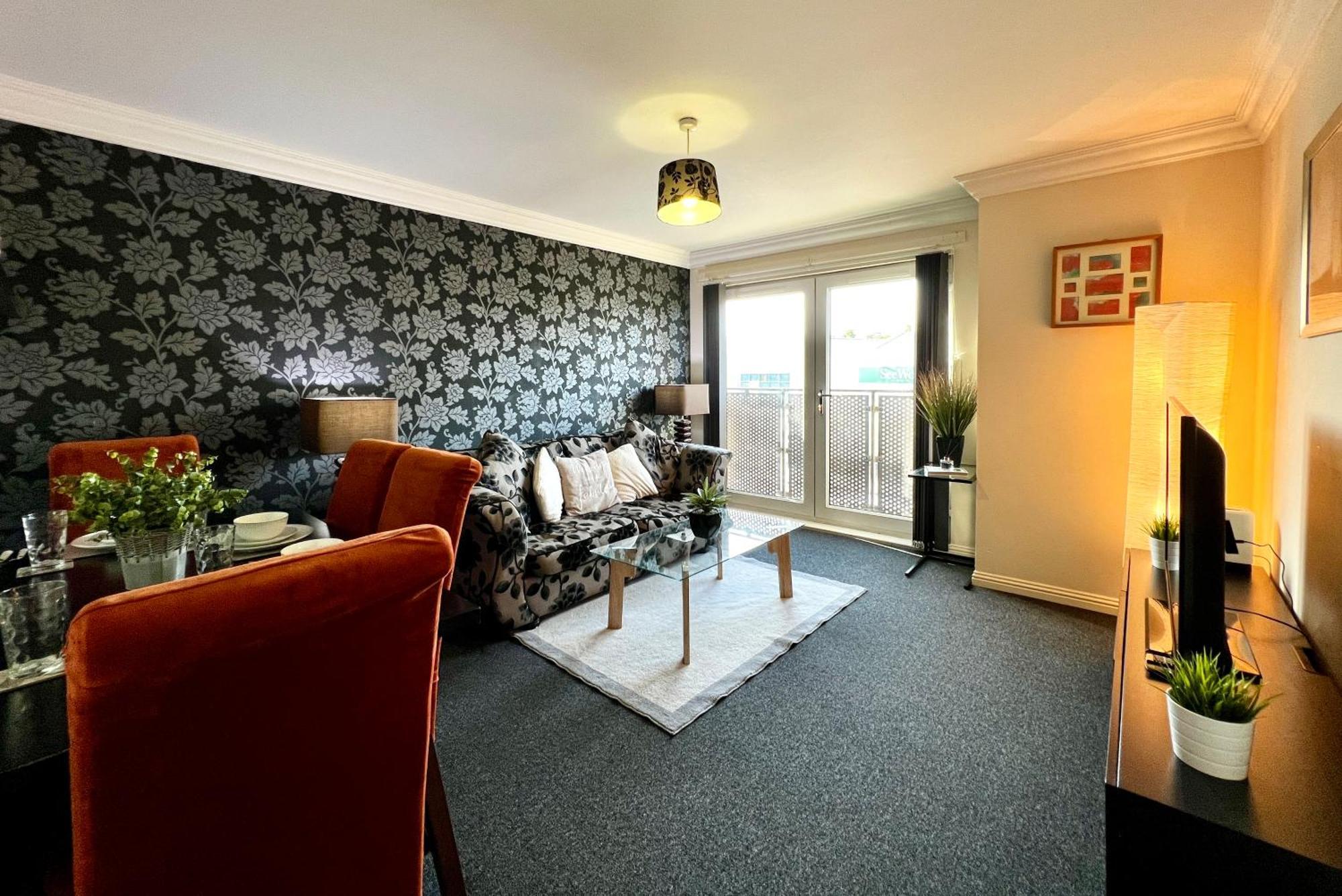Stylish Modern Flat With Juliet Balcony & Parking Apartment Glasgow Luaran gambar