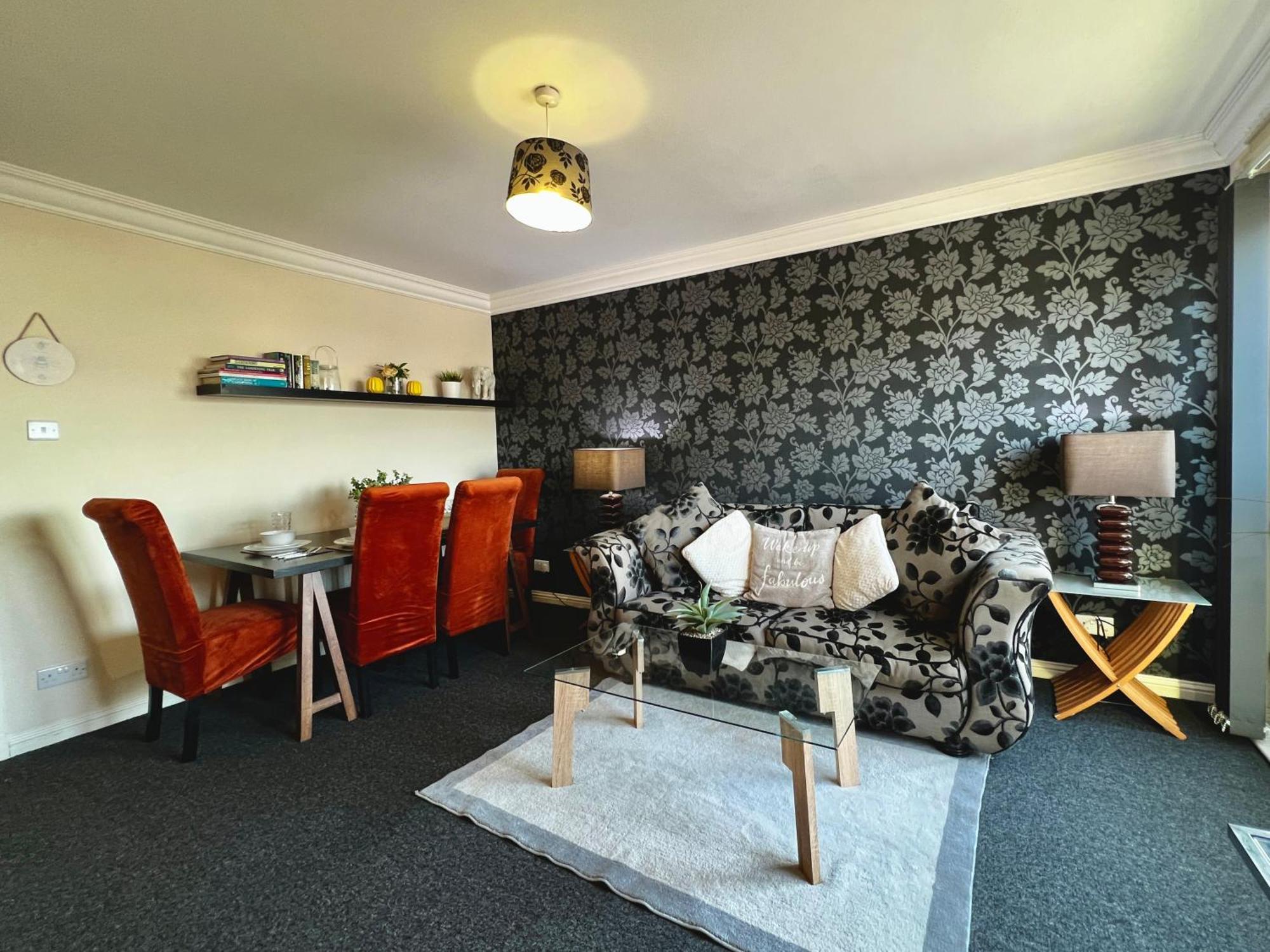 Stylish Modern Flat With Juliet Balcony & Parking Apartment Glasgow Luaran gambar